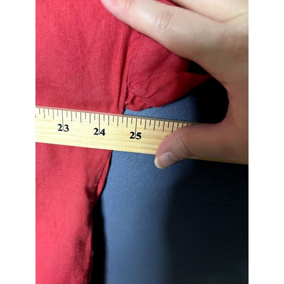 Marc New York Linen Button Shirt Women's Size Large Lagenlook Boxy Nautical - Picture 10 of 10